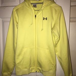 Yellow Under Armour Zip Up